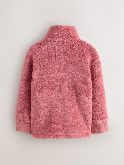 Dsiney Kidz - Superdry Pink Quarter Zip Fleece image 2