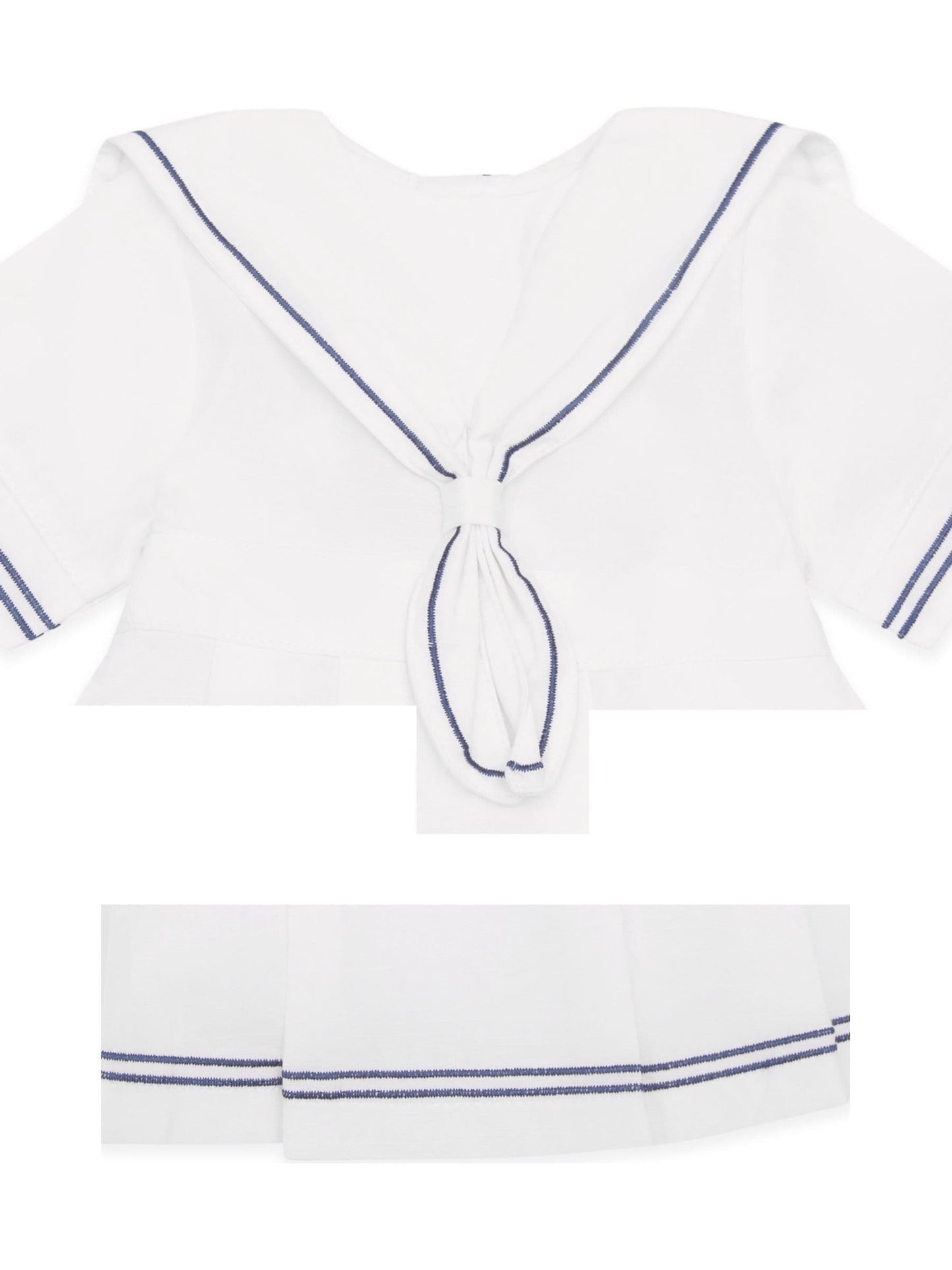 Emile Et Rose White Sailor Style Dress image 5