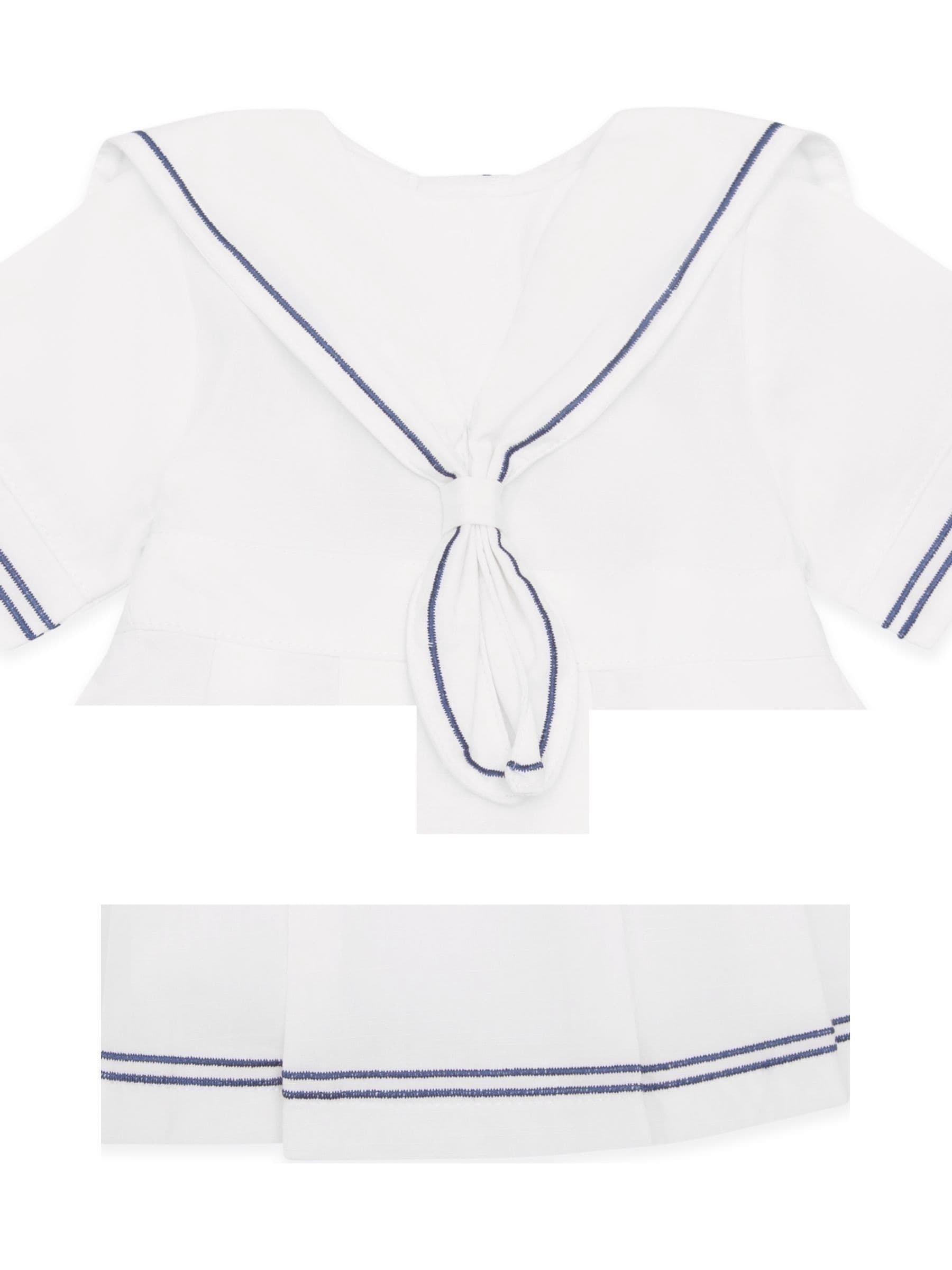 Emile Et Rose White Sailor Style Dress image 5