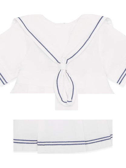 Emile Et Rose White Sailor Style Dress image 5