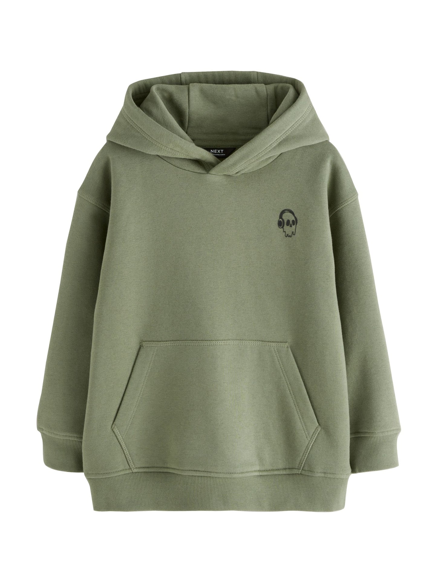 Khaki Skull Sign Off Hoodie (3-16yrs)
