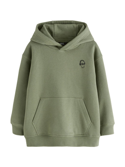 Khaki Skull Sign Off Hoodie (3-16yrs)
