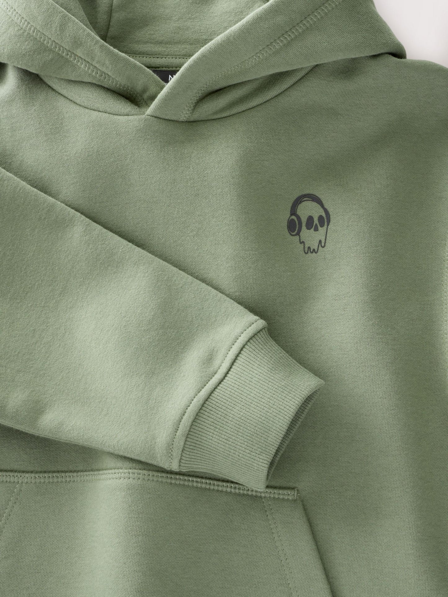Khaki Skull Sign Off Hoodie (3-16yrs)