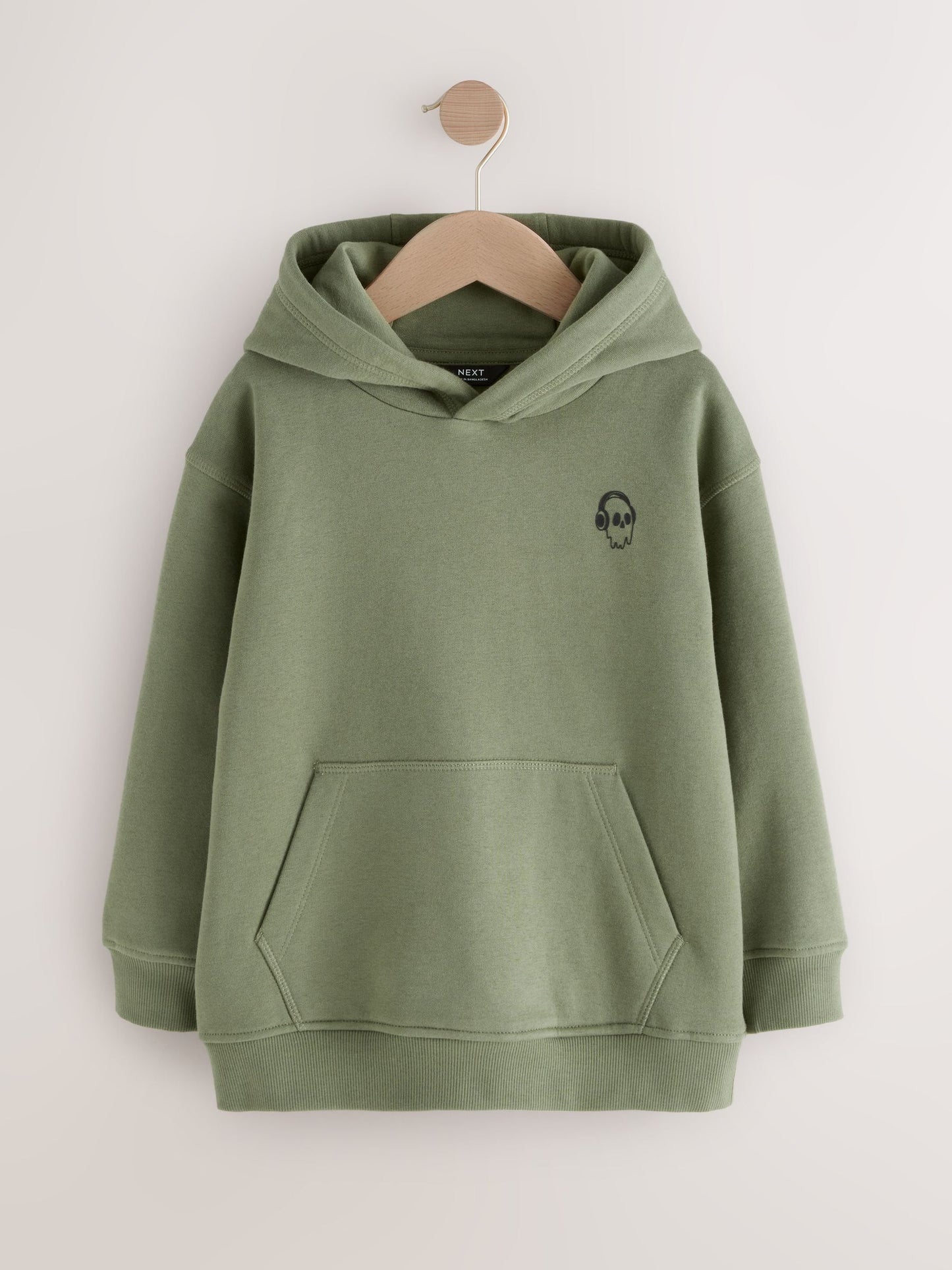 Khaki Skull Sign Off Hoodie (3-16yrs)
