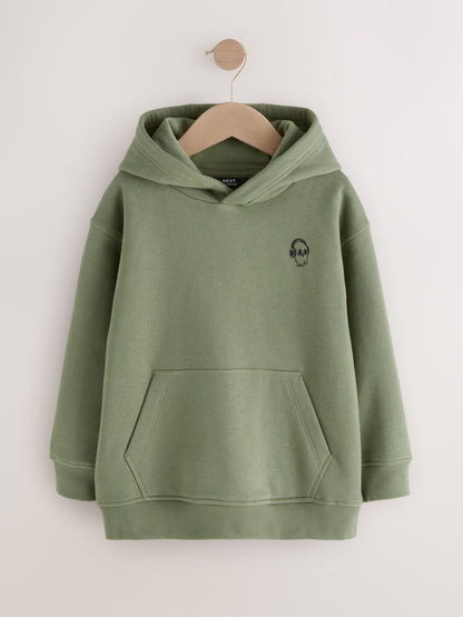 Khaki Skull Sign Off Hoodie (3-16yrs)