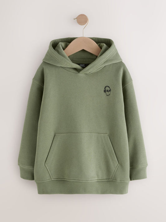 Khaki Skull Sign Off Hoodie (3-16yrs)