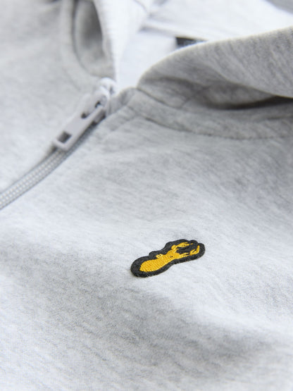 Grey Logo Zip Through Hoodie (3-16yrs)