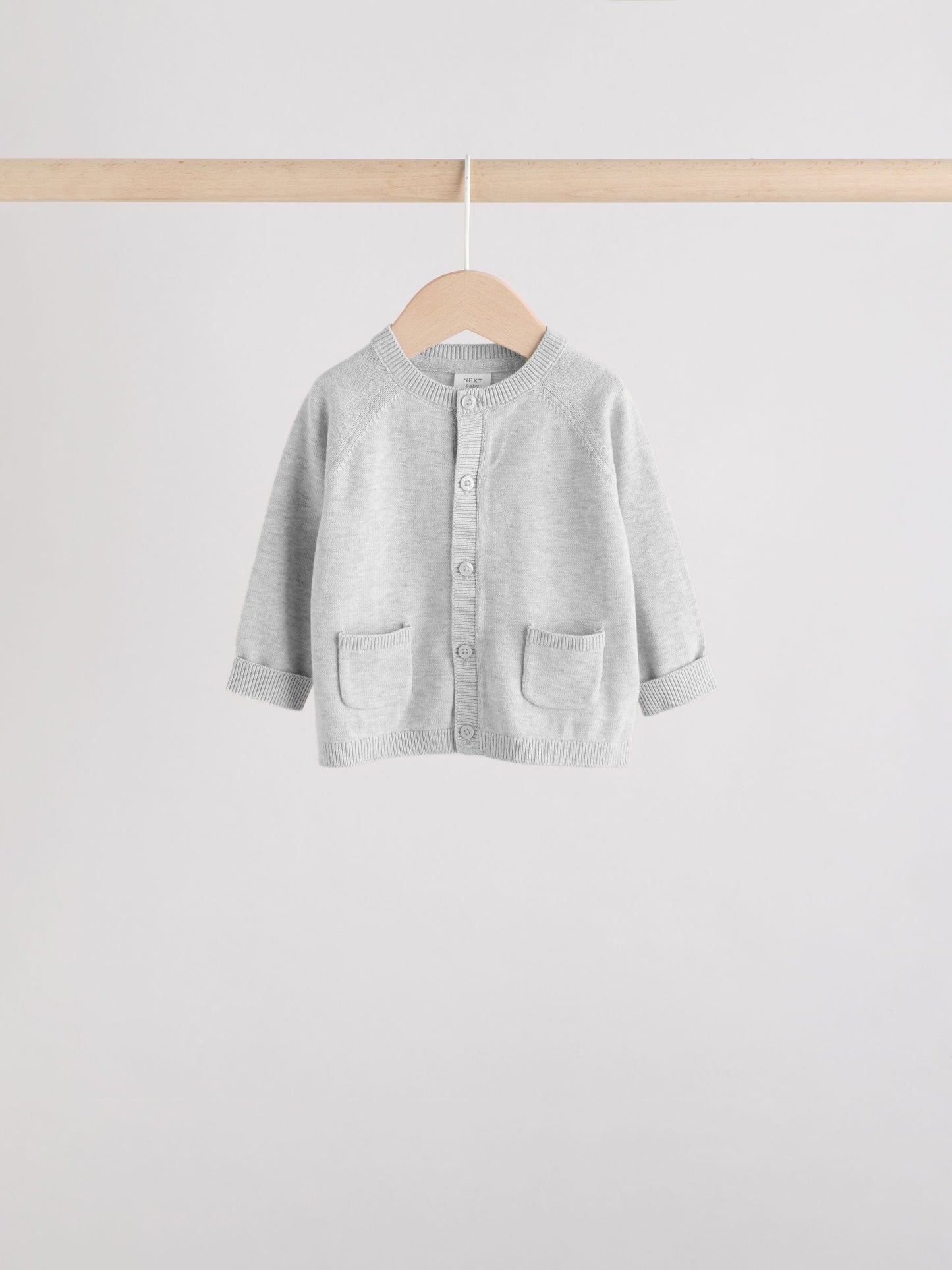 Dsiney Kidz - Grey/White Grey and White 2pk Knitted Baby Cardigan image 3