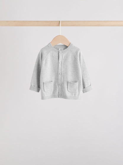 Dsiney Kidz - Grey/White Grey and White 2pk Knitted Baby Cardigan image 3