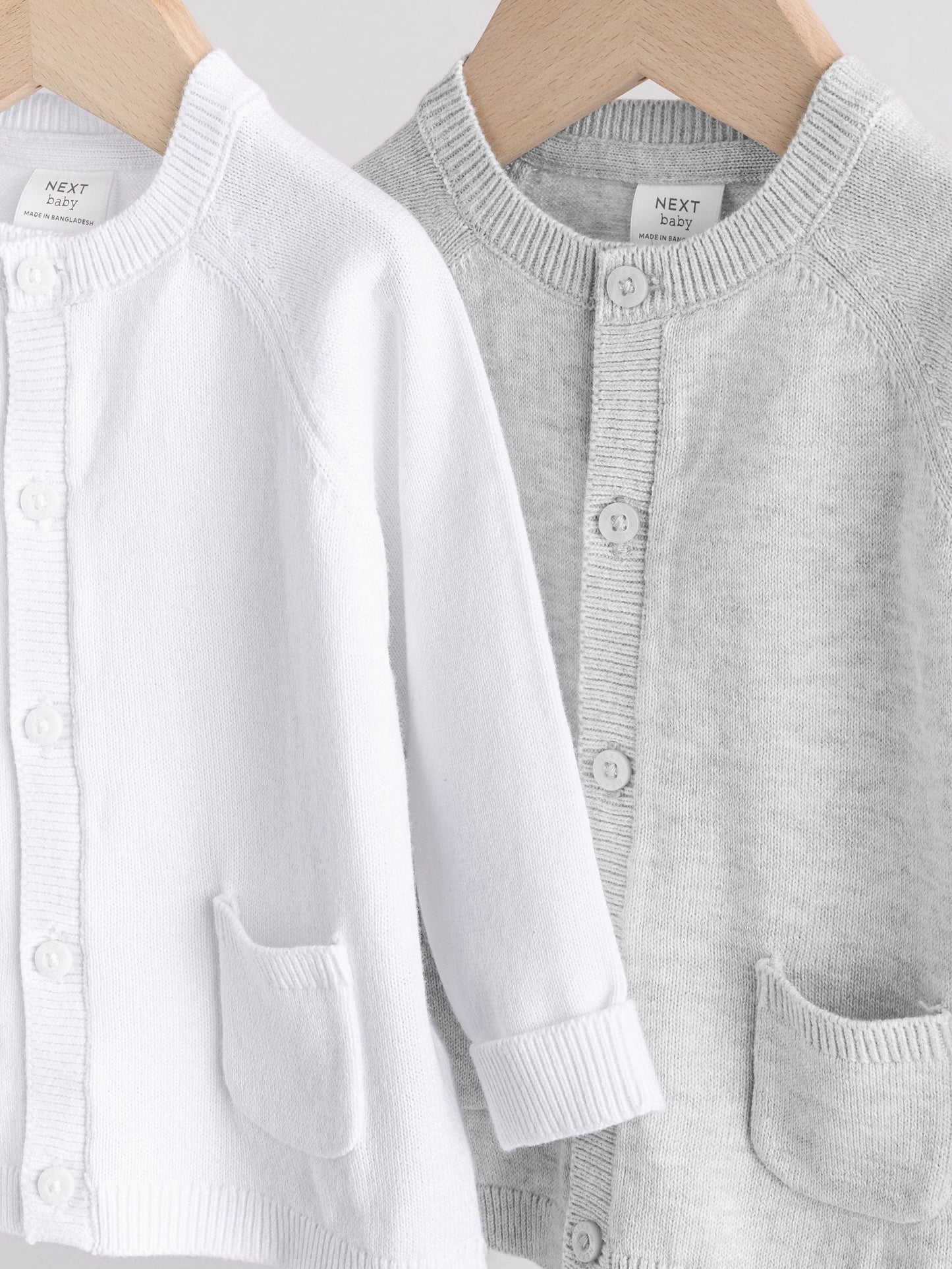 Dsiney Kidz - Grey/White Grey and White 2pk Knitted Baby Cardigan image 6