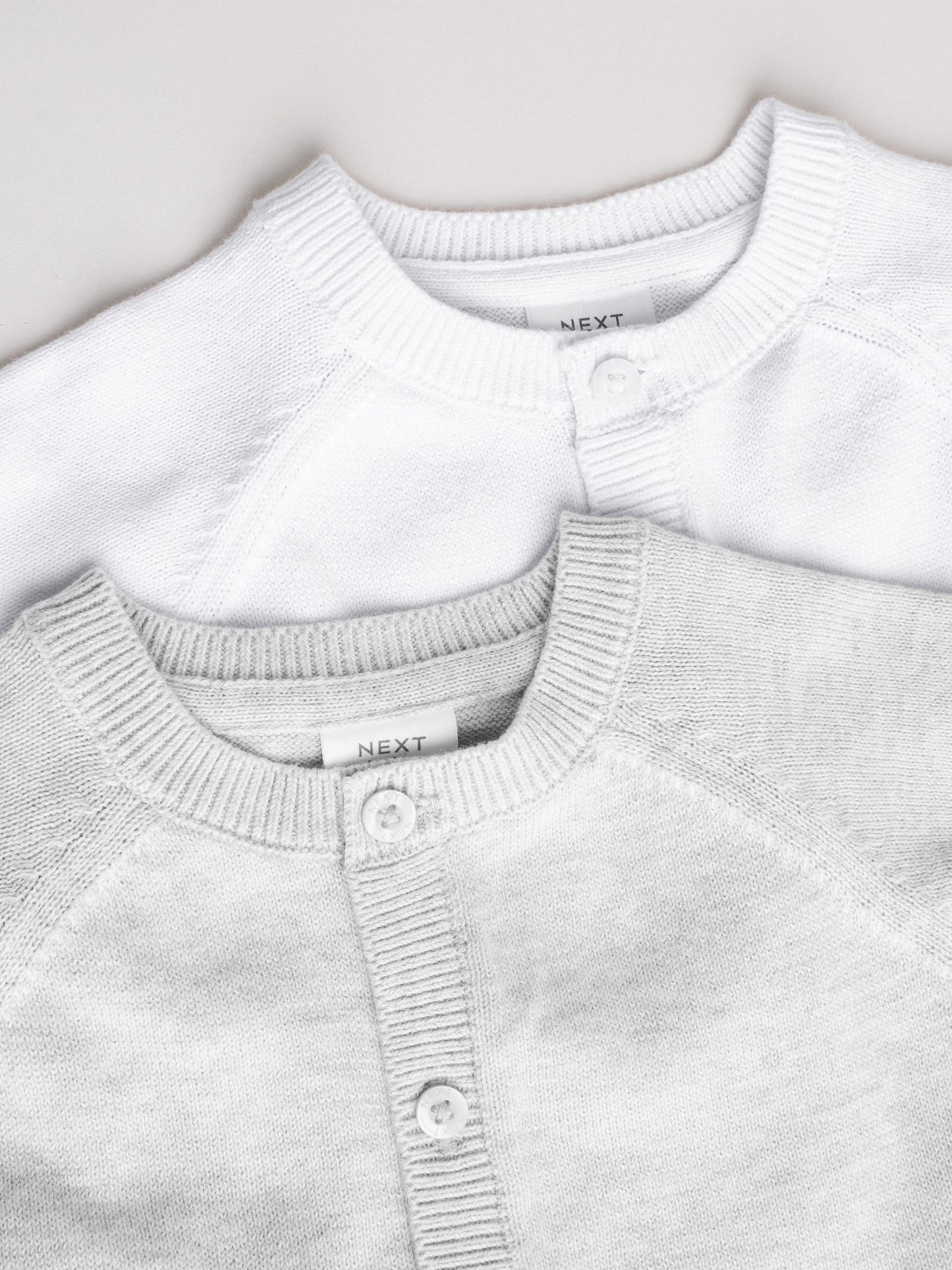 Dsiney Kidz - Grey/White Grey and White 2pk Knitted Baby Cardigan image 7