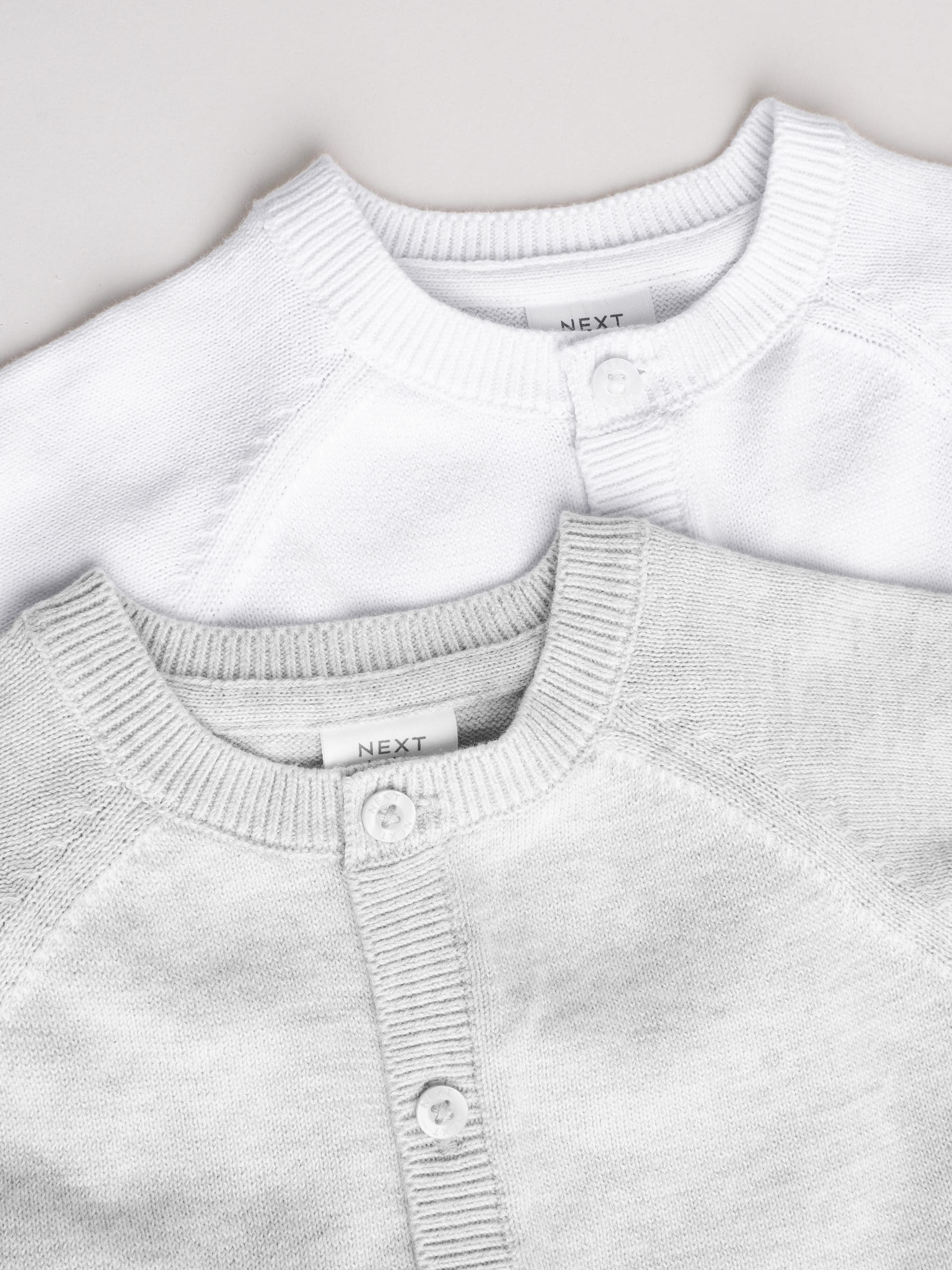 Dsiney Kidz - Grey/White Grey and White 2pk Knitted Baby Cardigan image 7