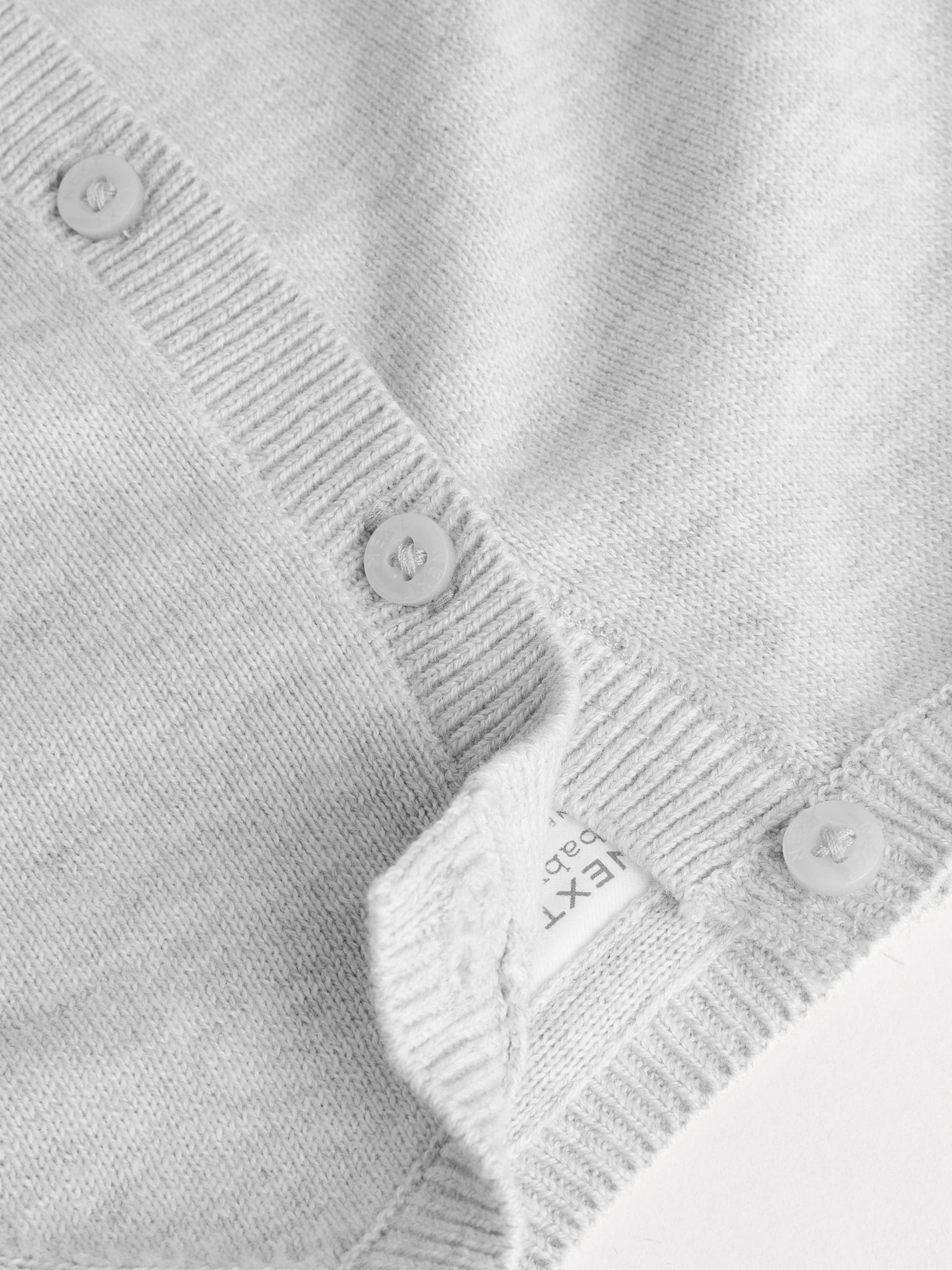 Dsiney Kidz - Grey/White Grey and White 2pk Knitted Baby Cardigan image 8