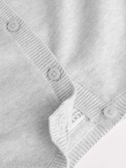 Dsiney Kidz - Grey/White Grey and White 2pk Knitted Baby Cardigan image 8