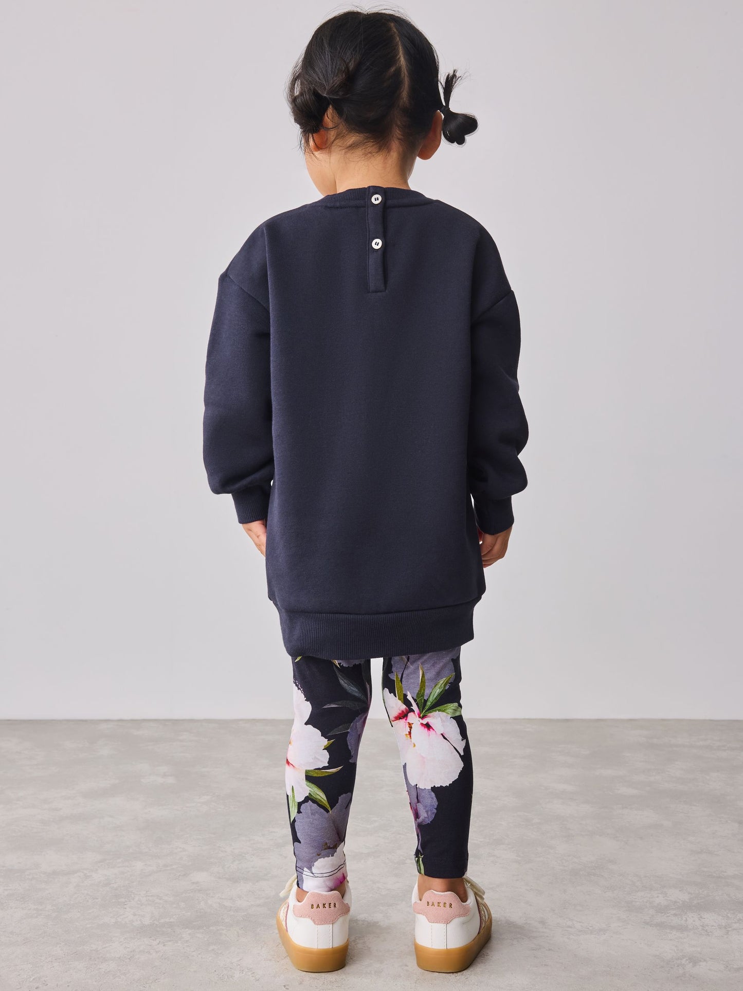 Baker by Ted Baker 2 Piece Longline Bow Sweat and Floral Leggings Set image 2