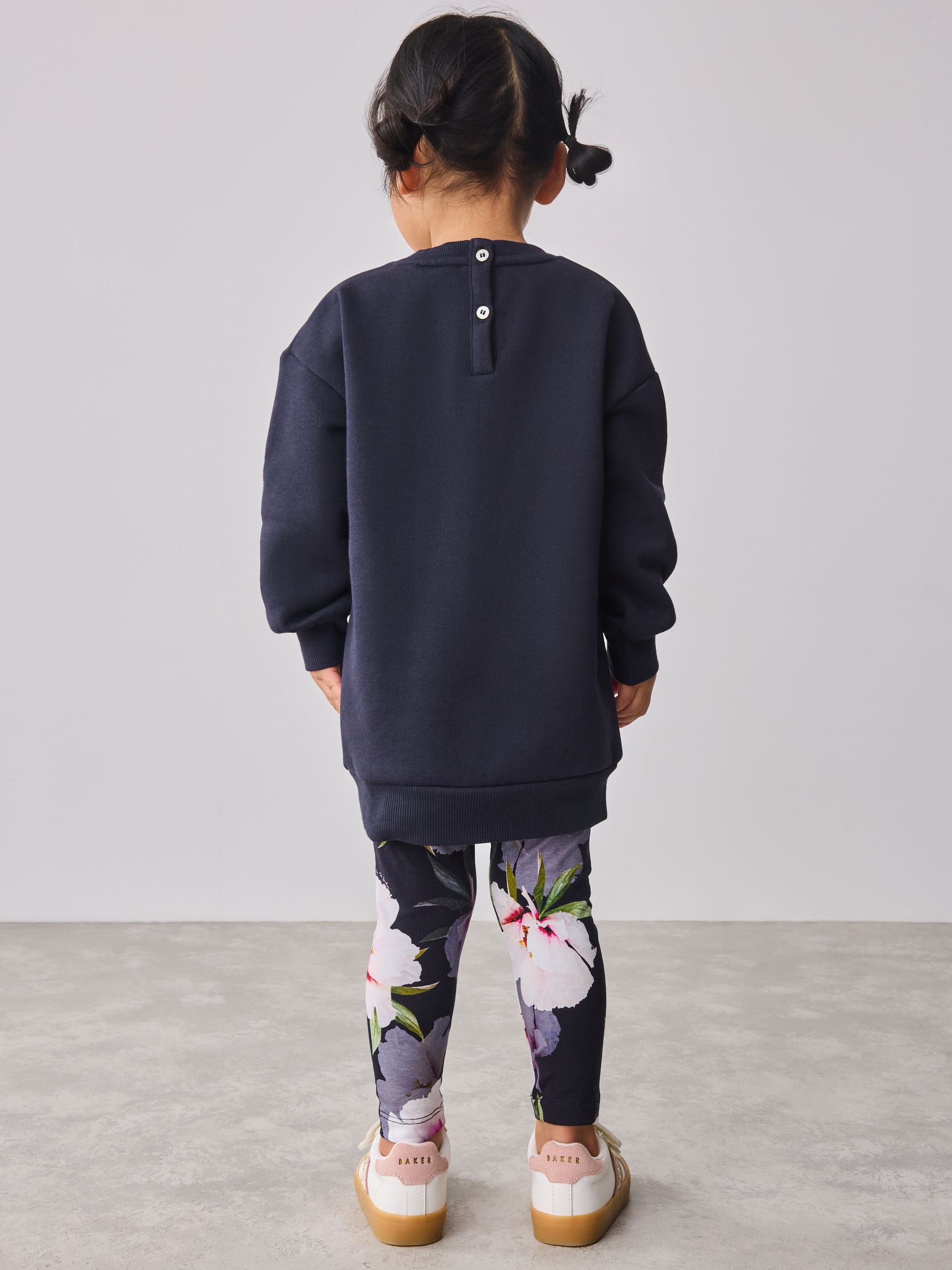 Baker by Ted Baker 2 Piece Longline Bow Sweat and Floral Leggings Set image 2
