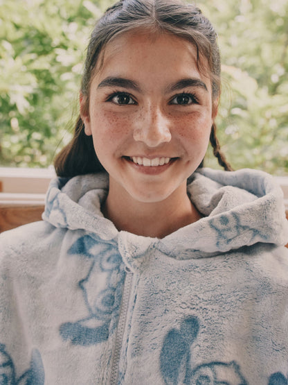 Blue Lilo & Stitch Fleece All-In-One (3-16yrs)