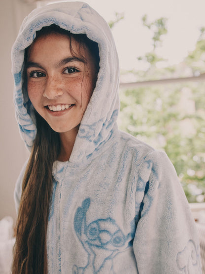 Blue Lilo & Stitch Fleece All-In-One (3-16yrs)