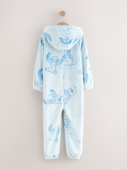 Blue Lilo & Stitch Fleece All-In-One (3-16yrs)