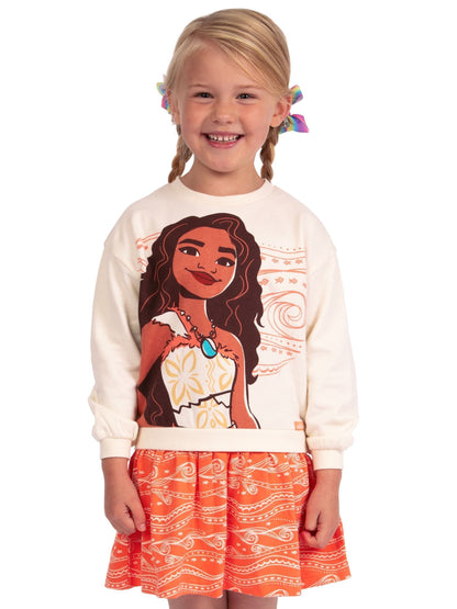 Character Orange Disney Moana 2 Sweatshirt 100% Cotton Dress image 3