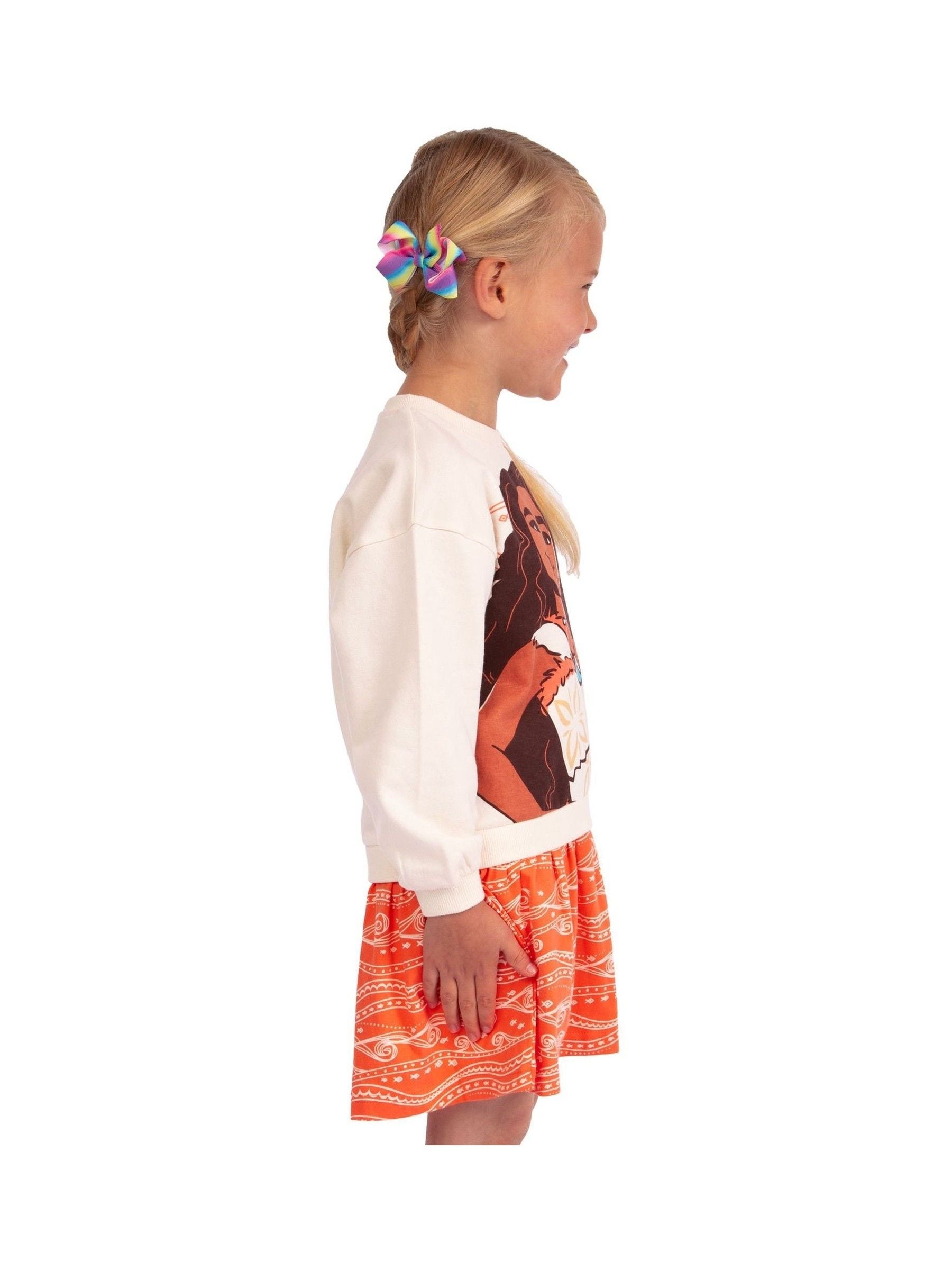 Character Orange Disney Moana 2 Sweatshirt 100% Cotton Dress image 4
