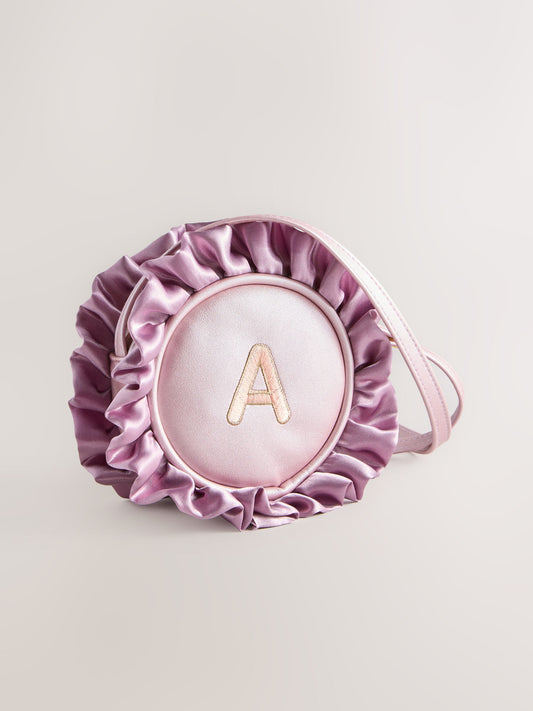 Pink Frill Initial Bag image 1