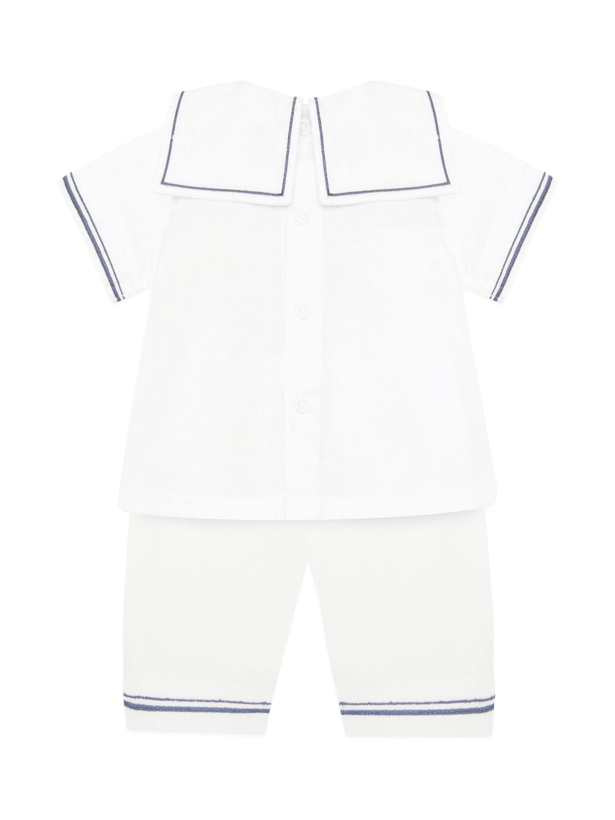 Dsiney Kidz - Emile Et Rose White Style Sailor Collar & Trim 2Pc Shorts & Hat Set image 6
