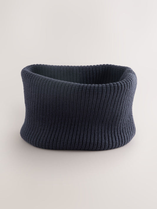 Navy Blue Knitted Snood (1-16yrs) image 1