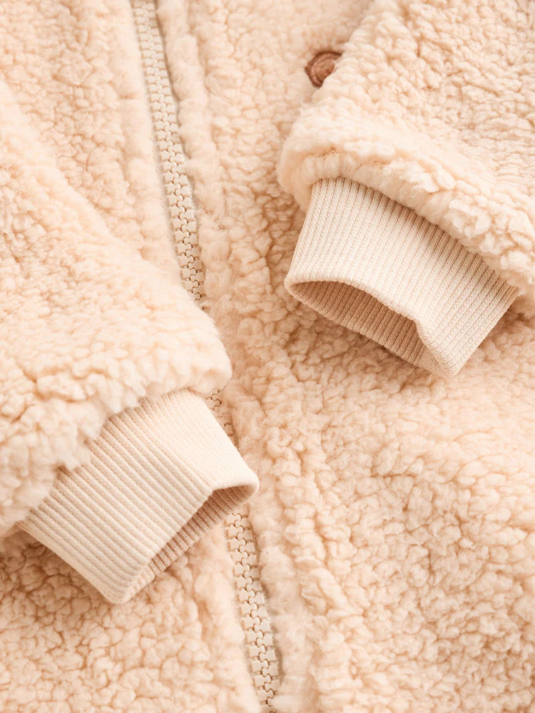 Neutral Bear Baby Heavy Fleece Sleepsuit