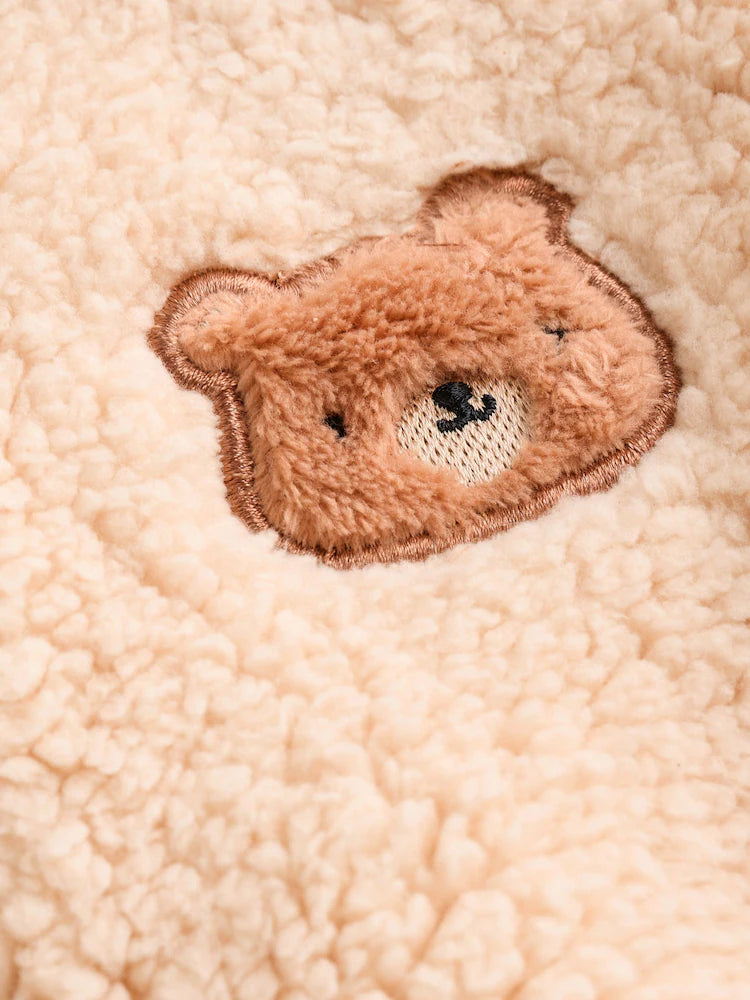 Neutral Bear Baby Heavy Fleece Sleepsuit
