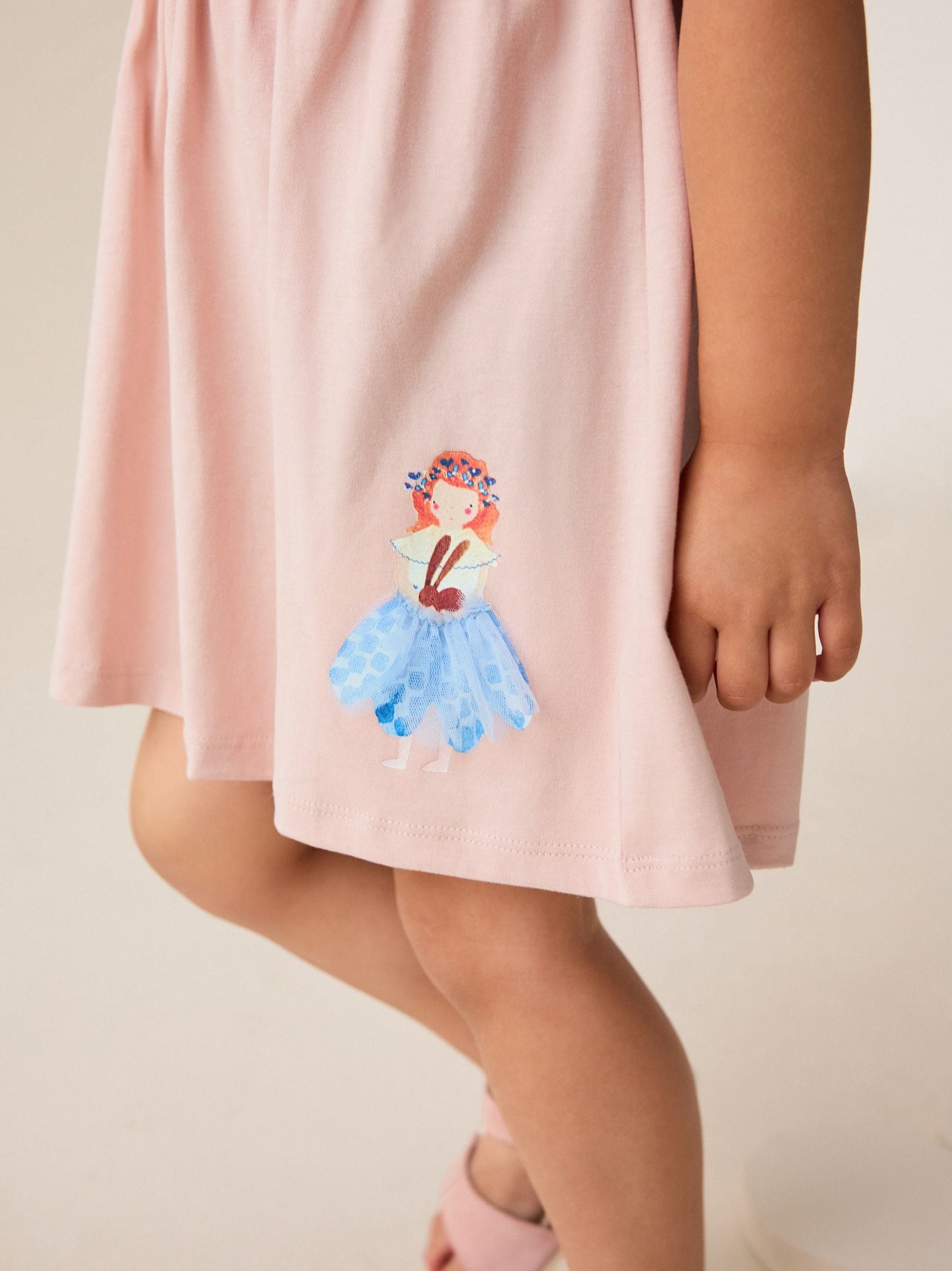 Fairy Pink Jersey Summer Dress (3mths-7yrs)