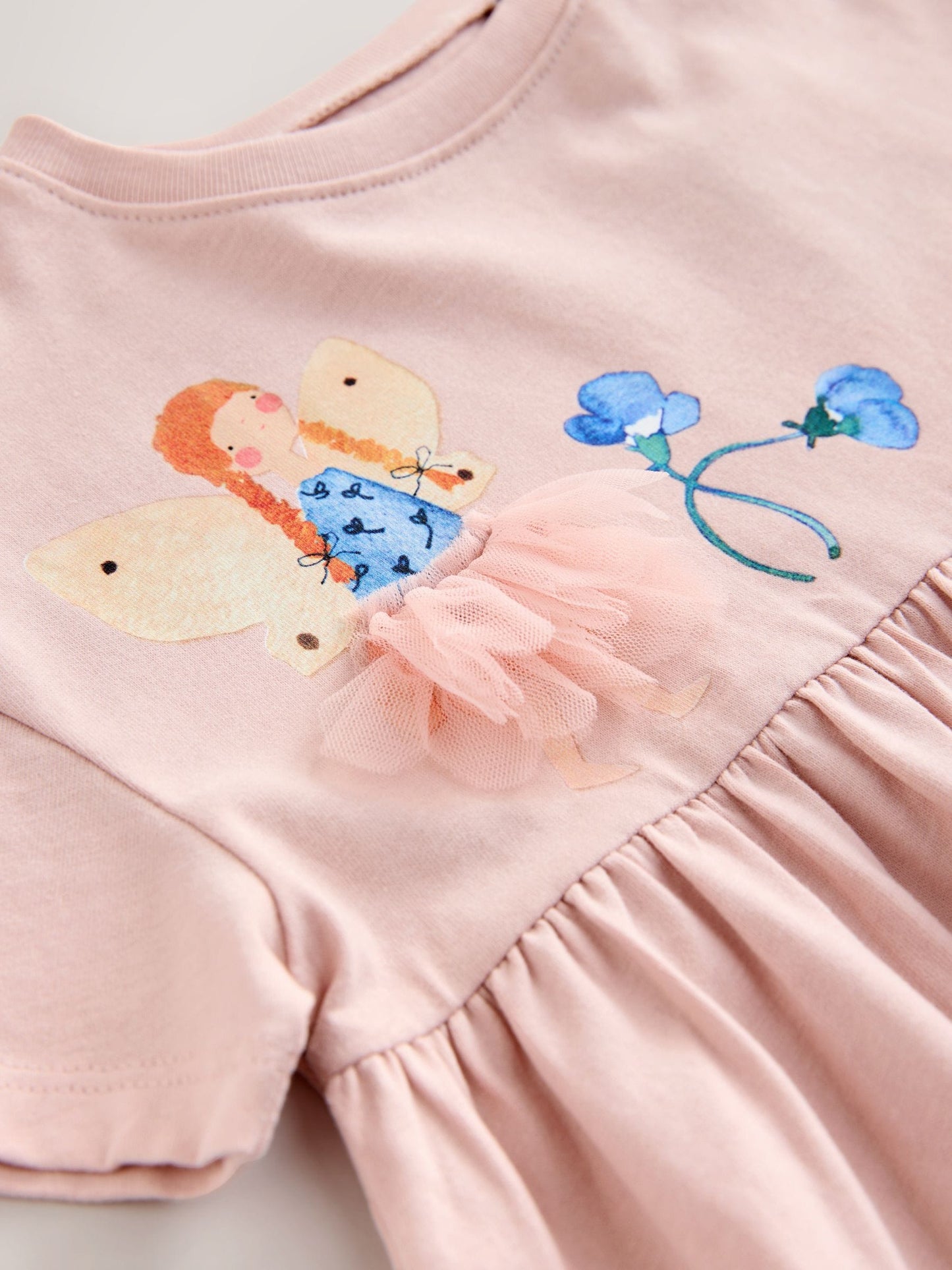 Fairy Pink Jersey Summer Dress (3mths-7yrs)