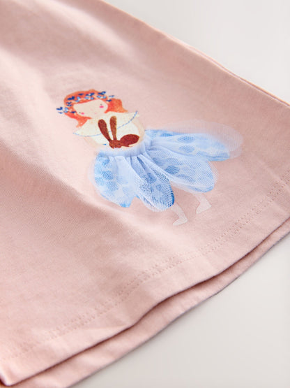 Fairy Pink Jersey Summer Dress (3mths-7yrs)