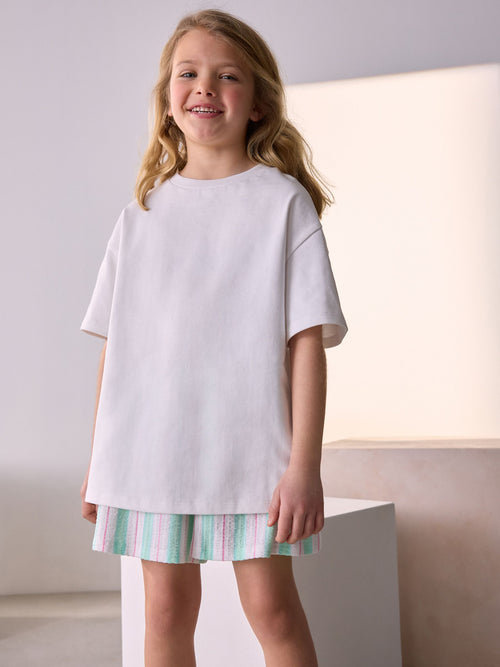 Dsiney Kidz - White Oversized Heavyweight T-Shirt (3-16yrs) image 1