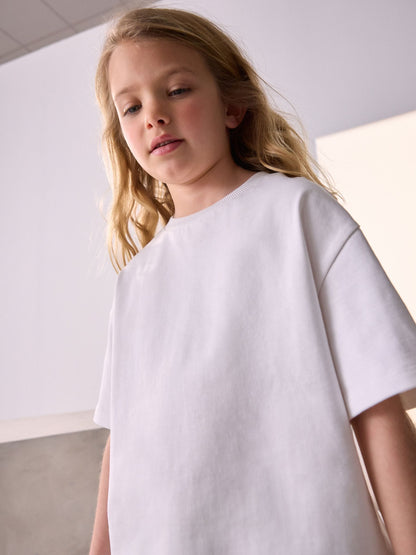 Dsiney Kidz - White Oversized Heavyweight T-Shirt (3-16yrs) image 4