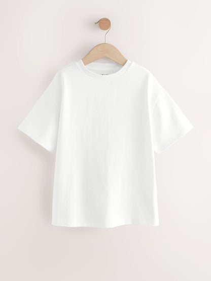 Dsiney Kidz - White Oversized Heavyweight T-Shirt (3-16yrs) image 5