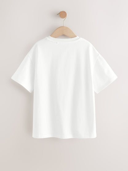 Dsiney Kidz - White Oversized Heavyweight T-Shirt (3-16yrs) image 6
