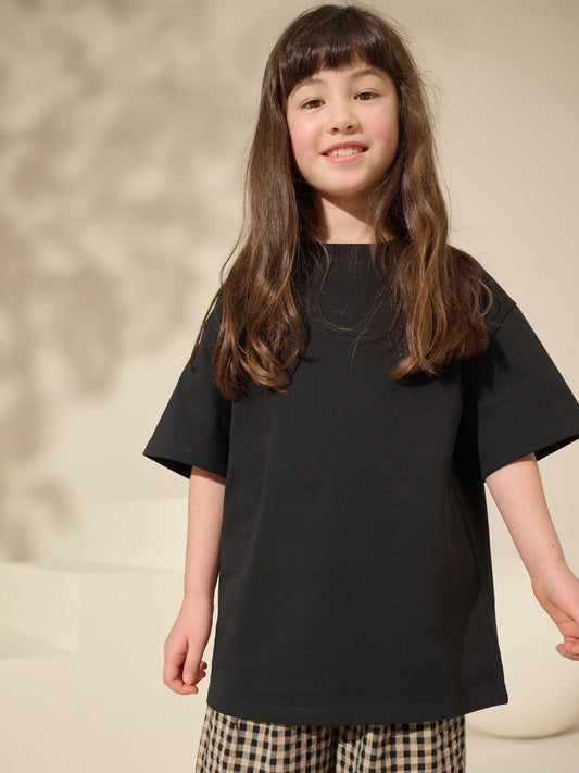 Dsiney Kidz - Black Oversized Heavyweight T-Shirt (3-16yrs) image 1