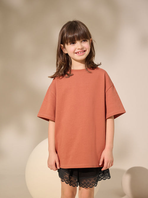 Dsiney Kidz - Rust Oversized Heavyweight T-Shirt (3-16yrs) image 1