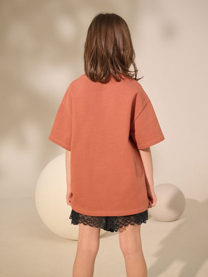 Dsiney Kidz - Rust Oversized Heavyweight T-Shirt (3-16yrs) image 3