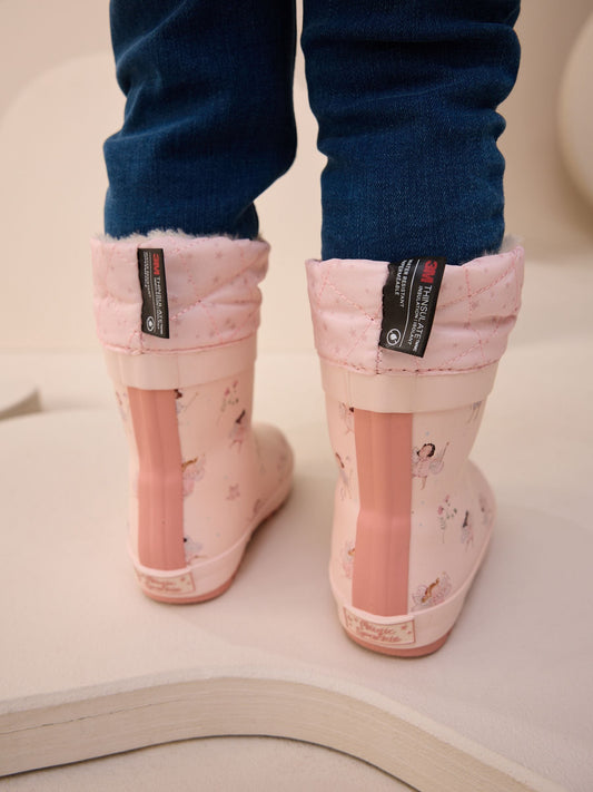 Fairy Pink Character Thinsulate Lined Cuff Wellies image 2