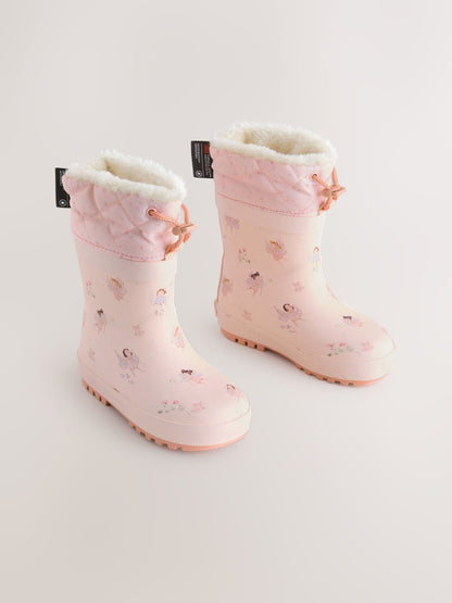 Fairy Pink Character Thinsulate Lined Cuff Wellies image 4