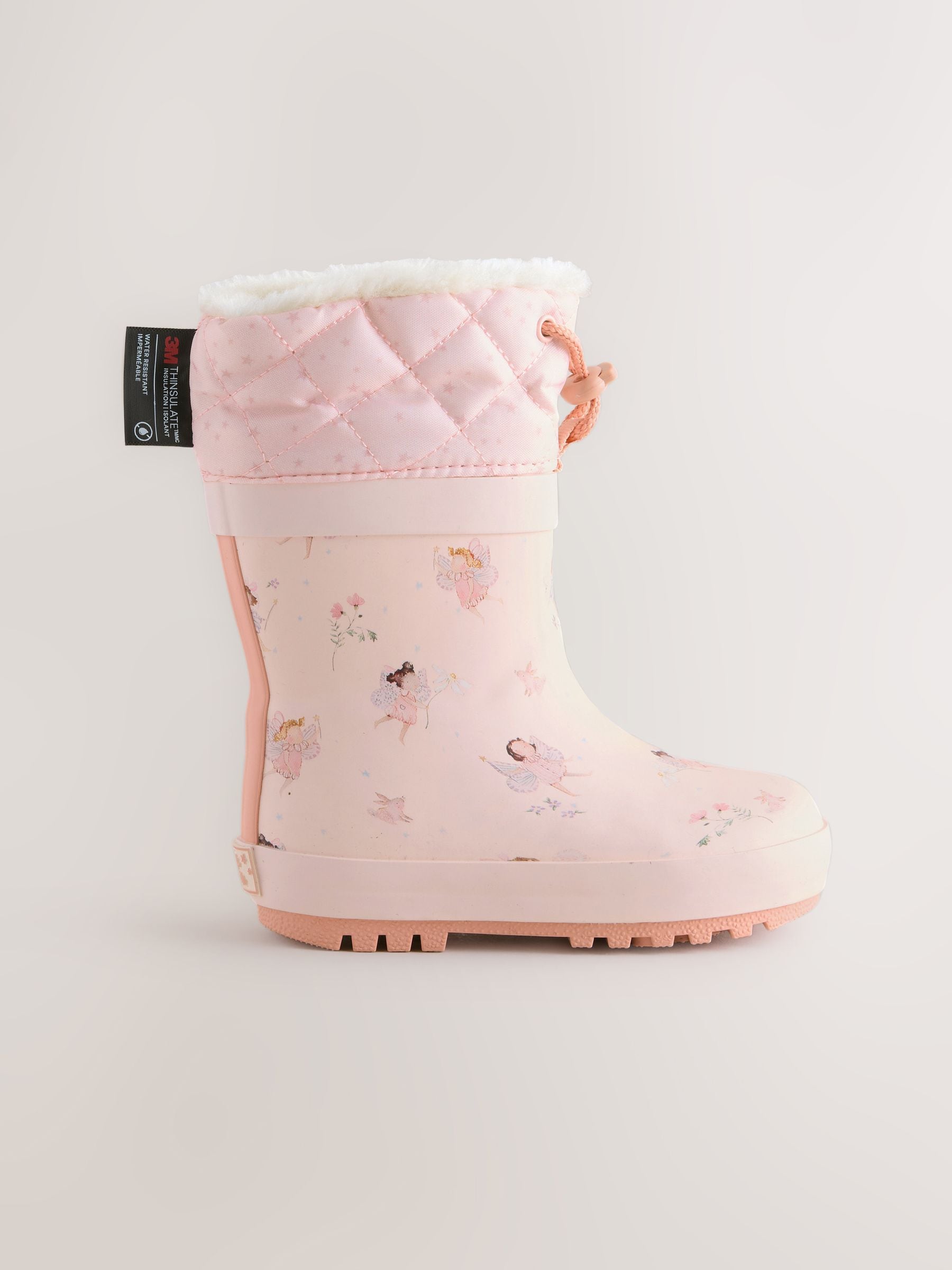 Fairy Pink Character Thinsulate Lined Cuff Wellies image 5
