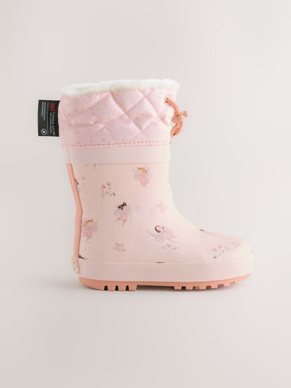 Fairy Pink Character Thinsulate Lined Cuff Wellies image 5