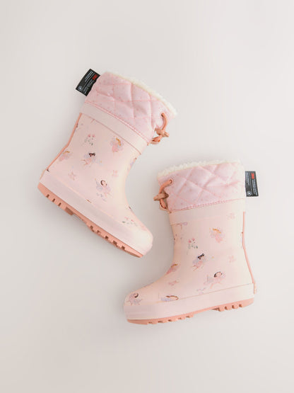 Fairy Pink Character Thinsulate Lined Cuff Wellies image 5