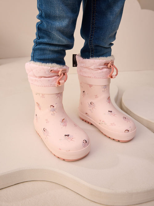 Fairy Pink Character Thinsulate Lined Cuff Wellies image 1