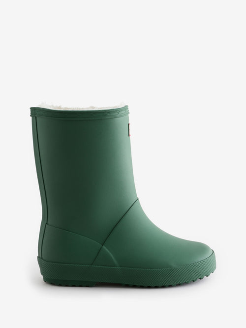 Hunter Green Kids First Insulated Wellington Boots image 1