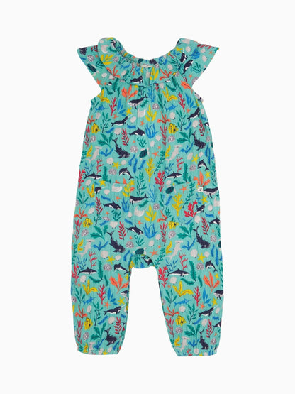 Frugi Blue Maris Playsuit Dungarees image 3