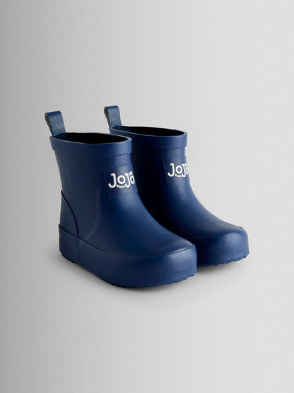 JoJo Maman Bébé Navy Blue Short Plain Wellie Boot image 1