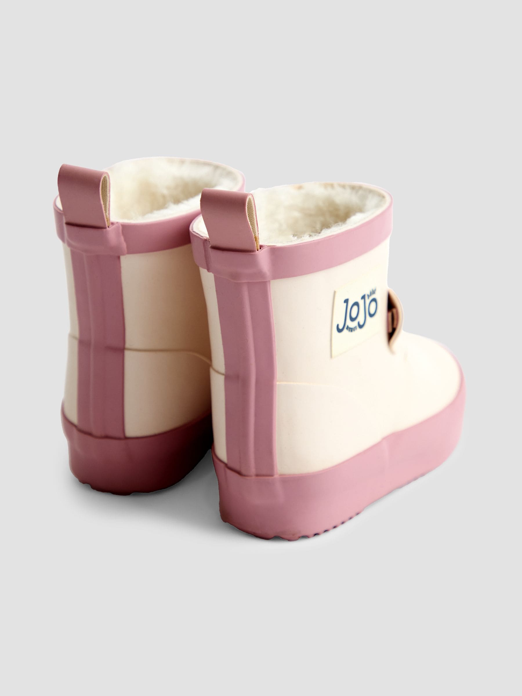 JoJo Maman Bébé Cream Print Short Wellies image 2